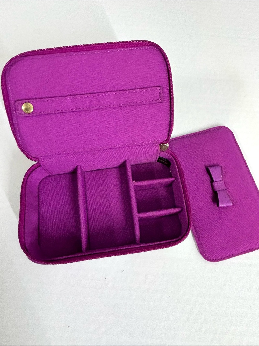 Vintage Coach Y2K Poppy Canvas Jewelry Case Purple RARE Travel Case - Picture 6 of 12